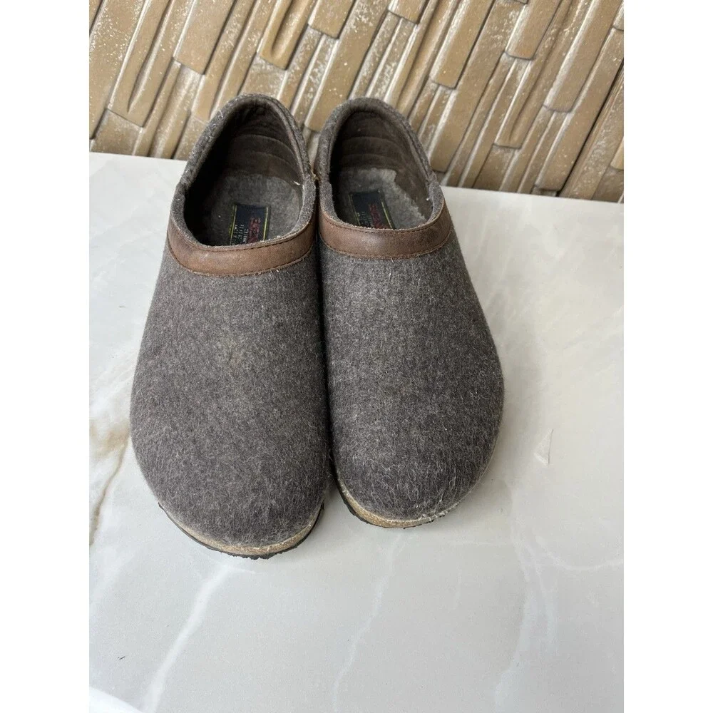 Haflinger Grizzly Buffalo Clogs Mules Slippers Wool Slip On Shoes 37 Us 8 Women